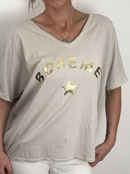 T-shirt Bohème coton fluide