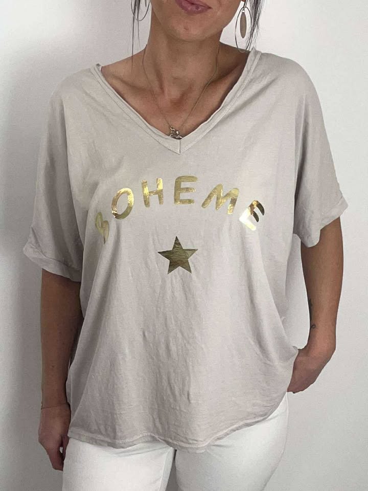T-shirt Bohème coton fluide