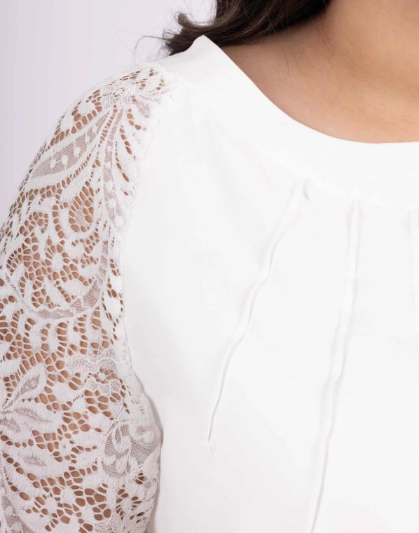 Tunique fluides manches dentelles