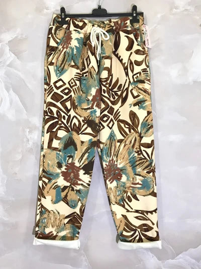pantalon doux imprimé