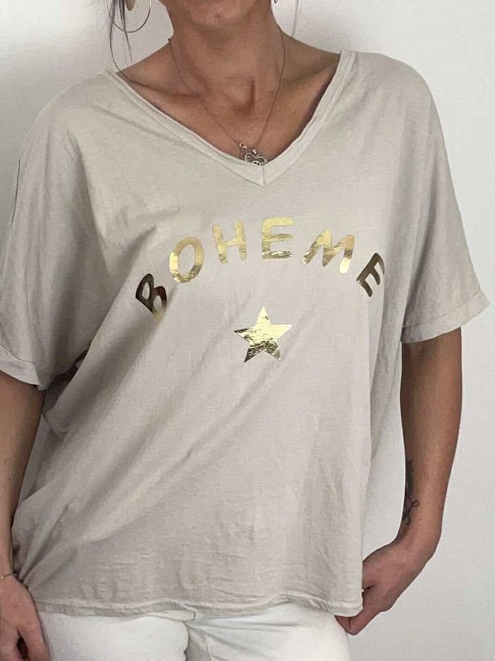 T-shirt Bohème coton fluide