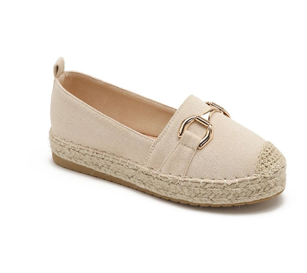 Espadrilles plates décontractées avec boucles tendances