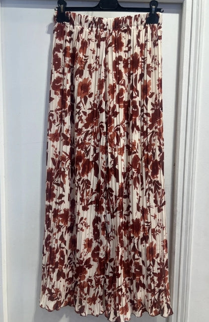 Pantalon plisse fluide floral
