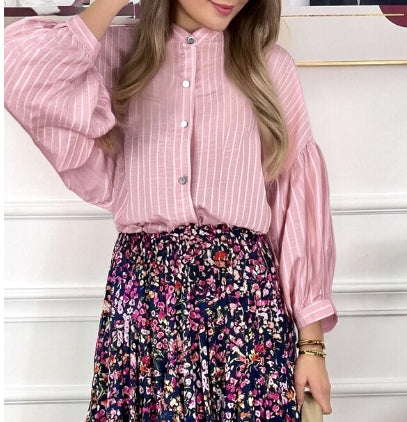 Chemise à rayures pour femmes