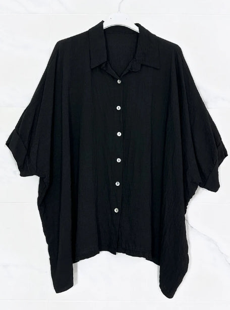 Chemise oversize fabriquée en viscose