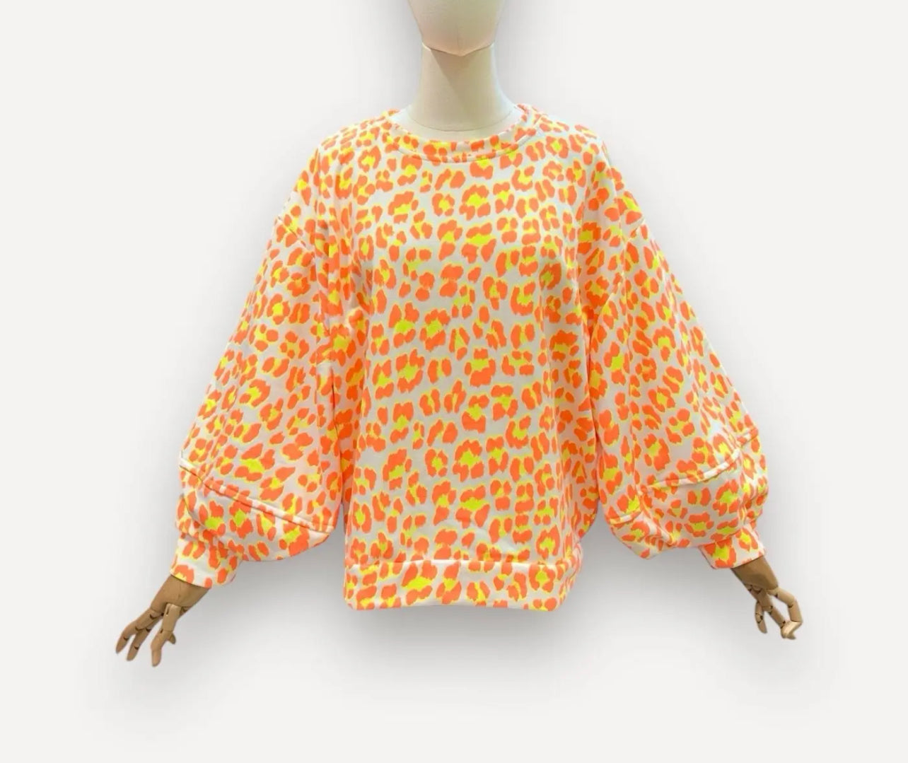 Pull femme motif léopard