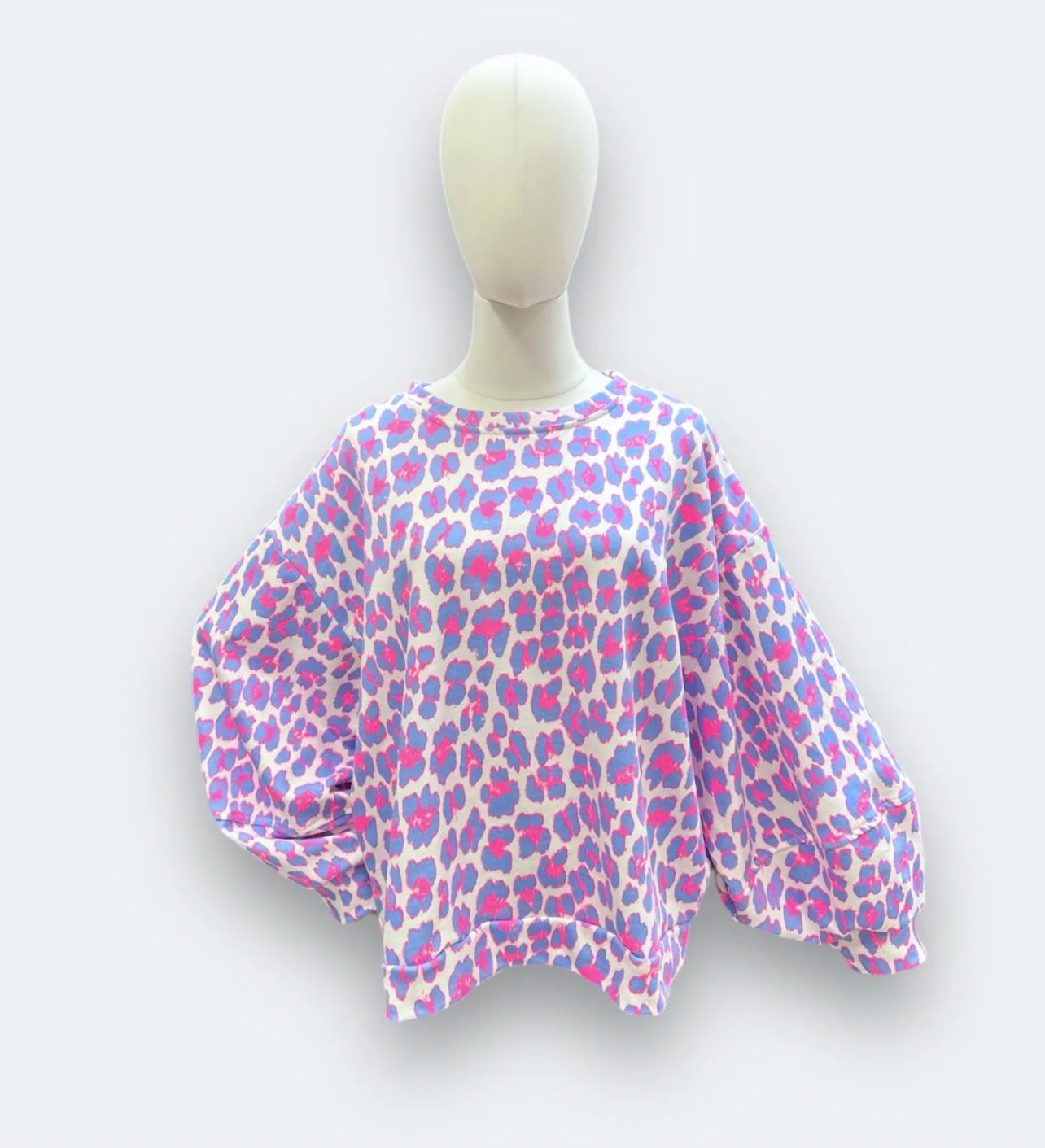 Pull femme motif léopard