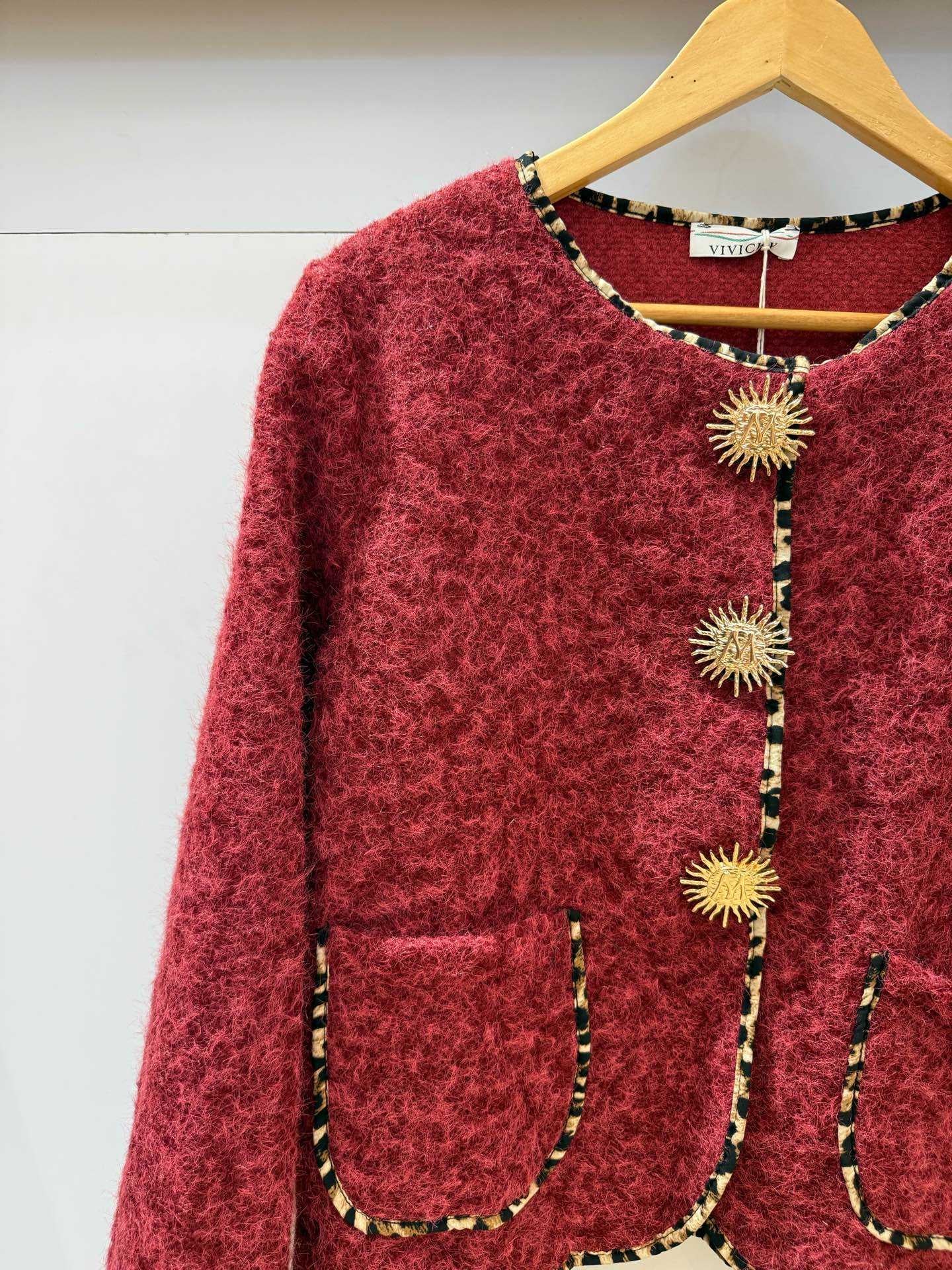 Veste À Boutonnières Avec Des broché Soleil , plusieurs coloris !!