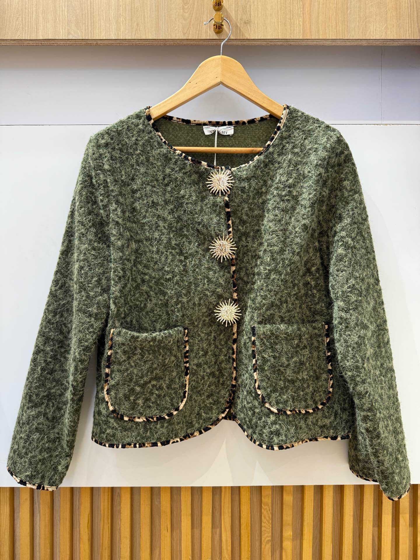 Veste À Boutonnières Avec Des broché Soleil , plusieurs coloris !!