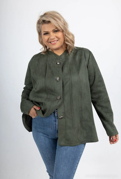 Veste à boutons femme grande taille