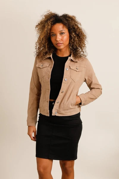 Veste en jean grande taille